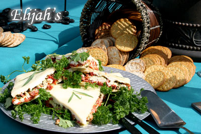 Elijah's Catering San Diego, Sun Dried Tomato Torte.